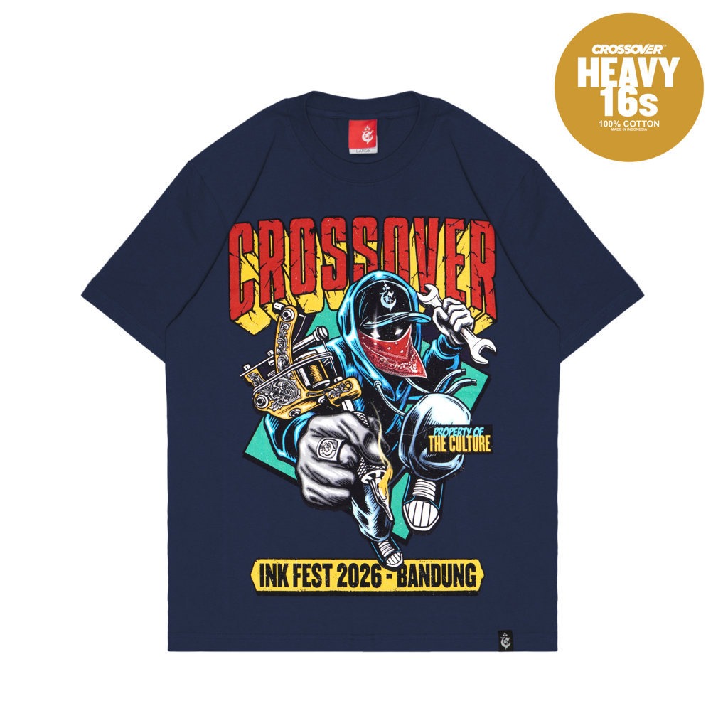 T-SHIRT CROSSOVER INKFEST26 "MASCOT" NAVY