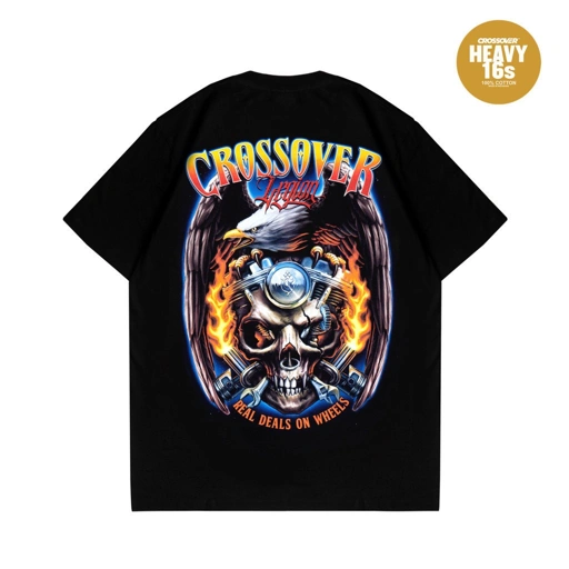 T-SHIRT CROSSOVER VIGLE BLACK