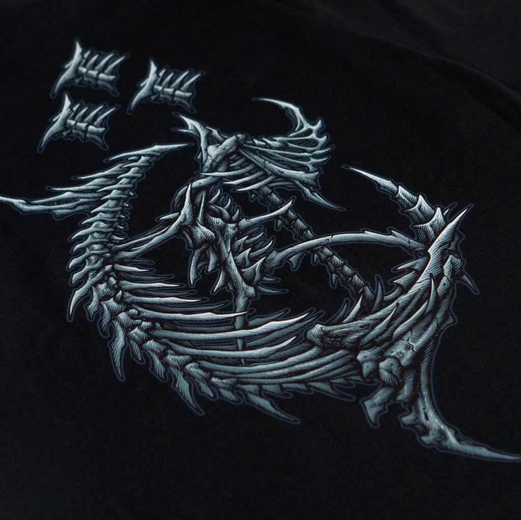 T-SHIRT CROSSOVER BACKBONE BLACK