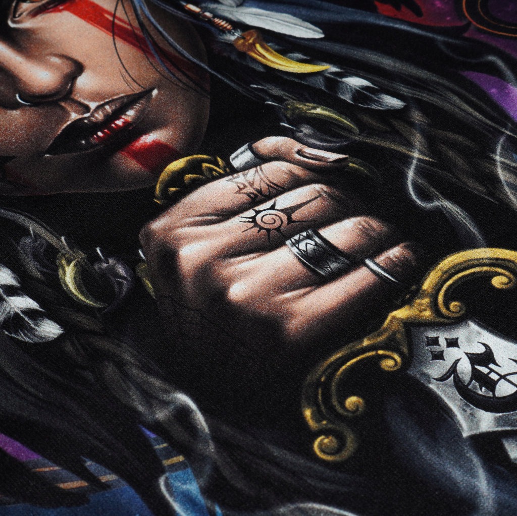 T-SHIRT CROSSOVER TIGIRL BLACK
