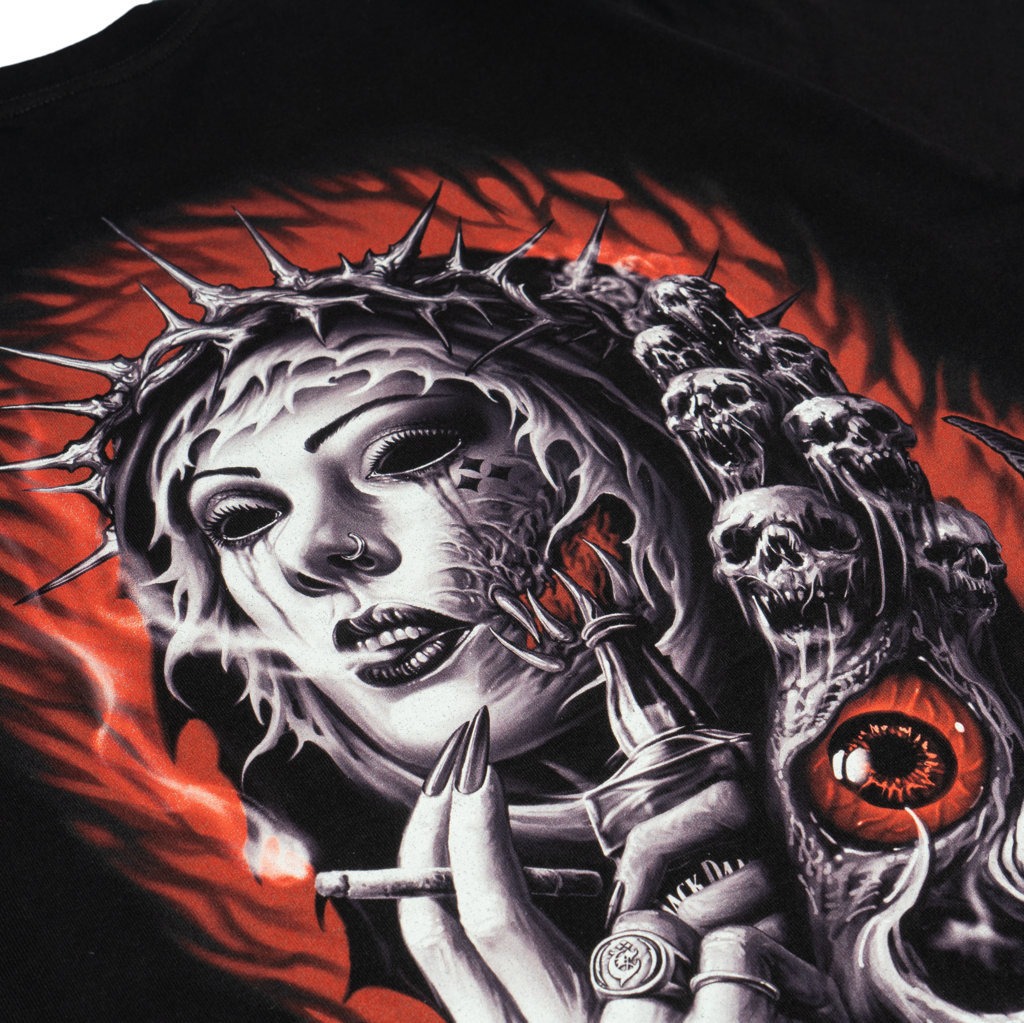 T-SHIRT CROSSOVER BAD DREAM BLACK 