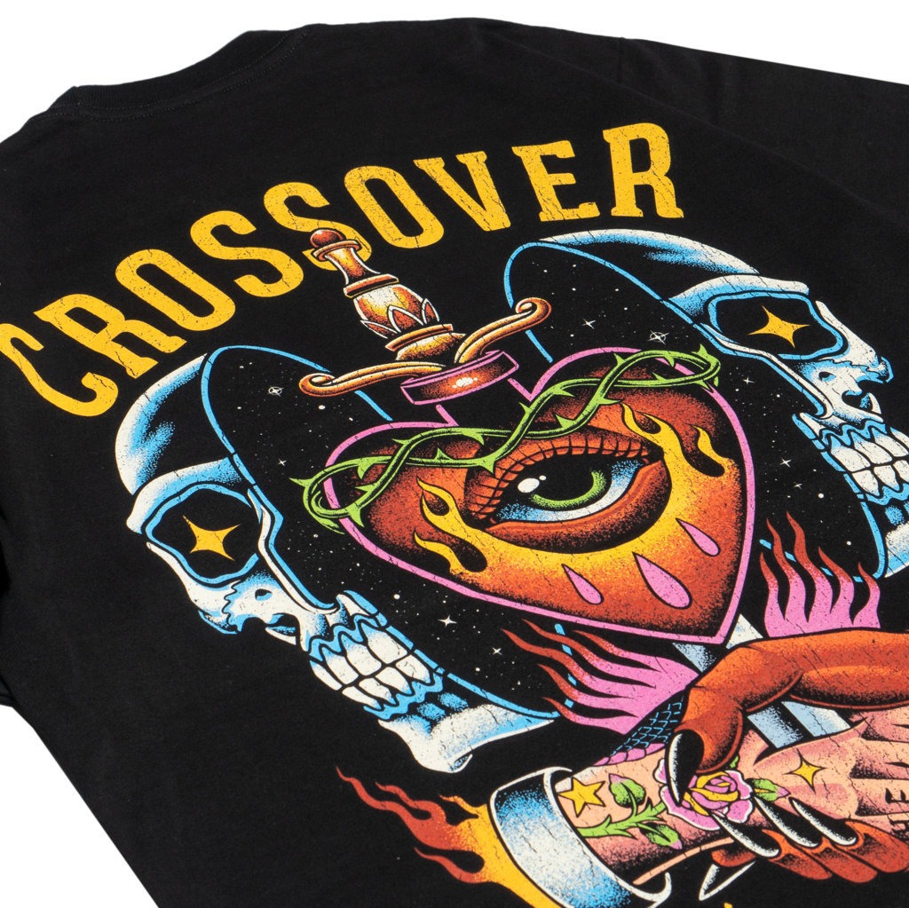 T-SHIRT CROSSOVER DISHONOR BLACK