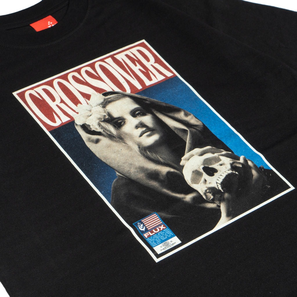 T-SHIRT CROSSOVER FLUX BLACK
