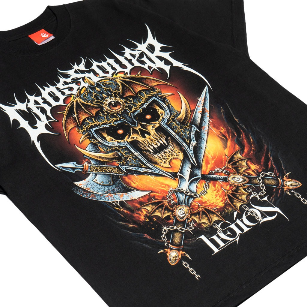 T-SHIRT CROSSOVER SWORDS BLACK