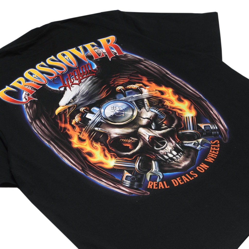 T-SHIRT CROSSOVER VIGLE BLACK