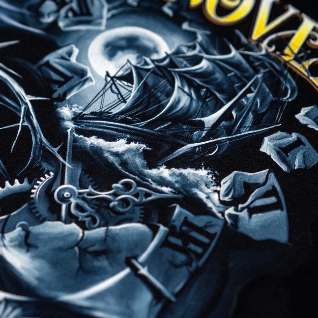 T-SHIRT CROSSOVER X PIERCING INDONESIA X EBIE SCROW BLACK