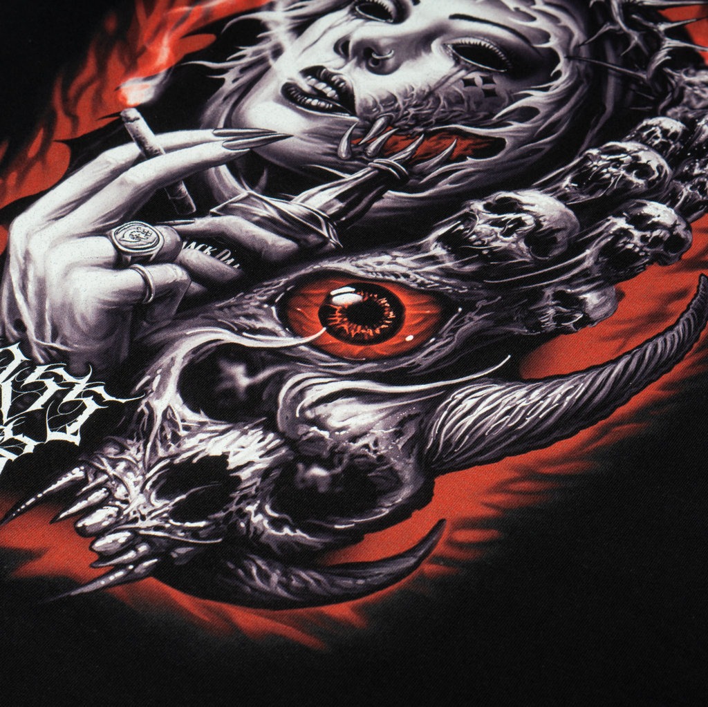 T-SHIRT CROSSOVER BAD DREAM BLACK 