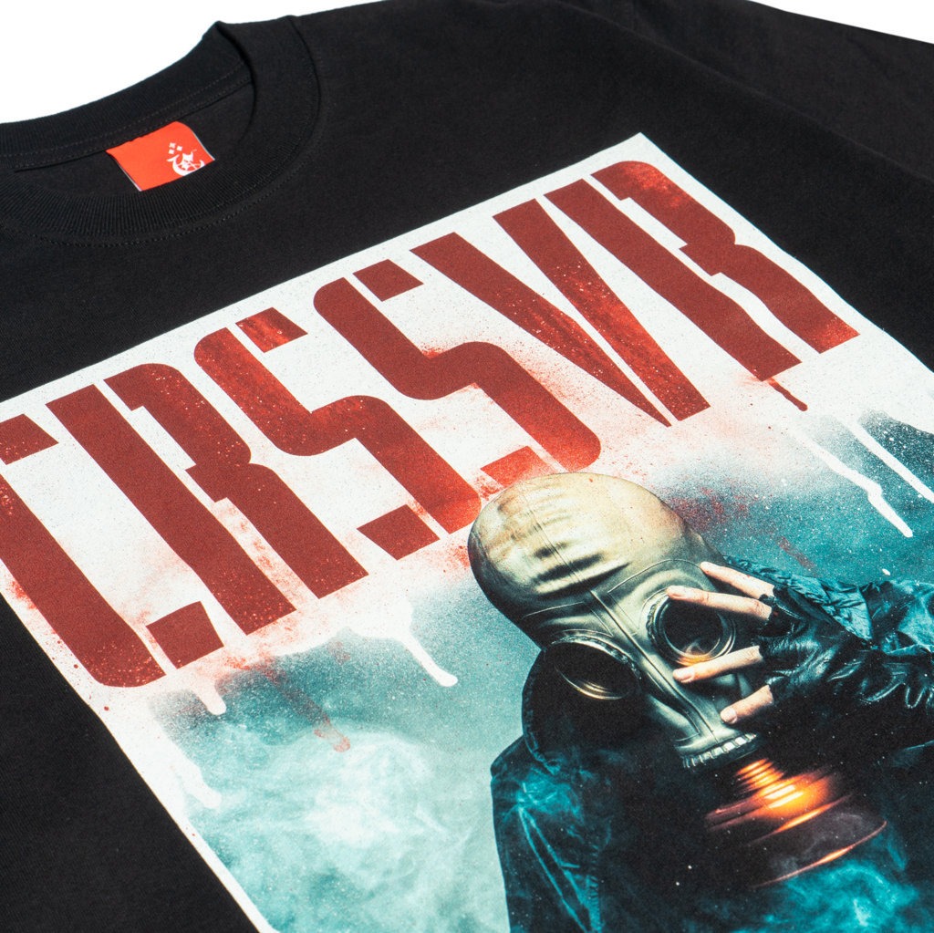 T-SHIRT CROSSOVER “BIOHAZ" BLACK