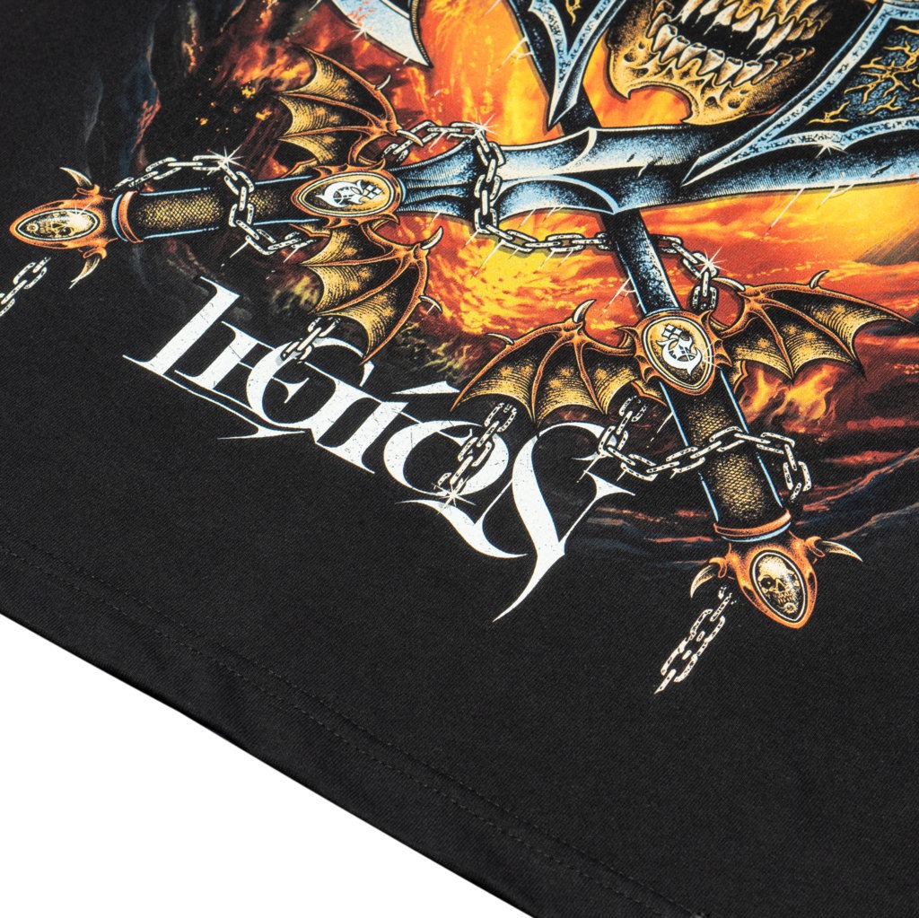 T-SHIRT CROSSOVER SWORDS BLACK