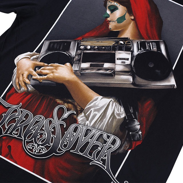 TSHIRT CROSSOVERBDG BMBXMRY BLACK