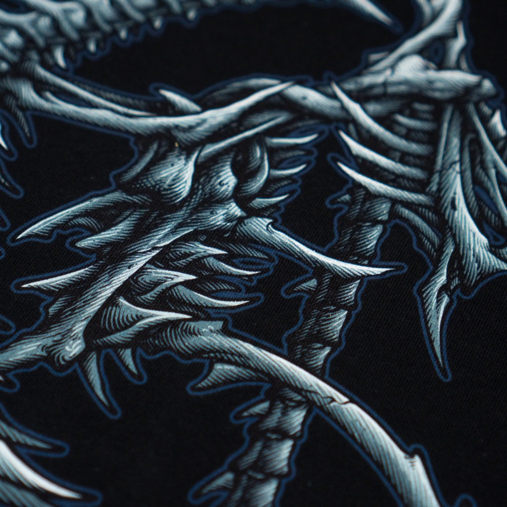 T-SHIRT CROSSOVER BACKBONE BLACK