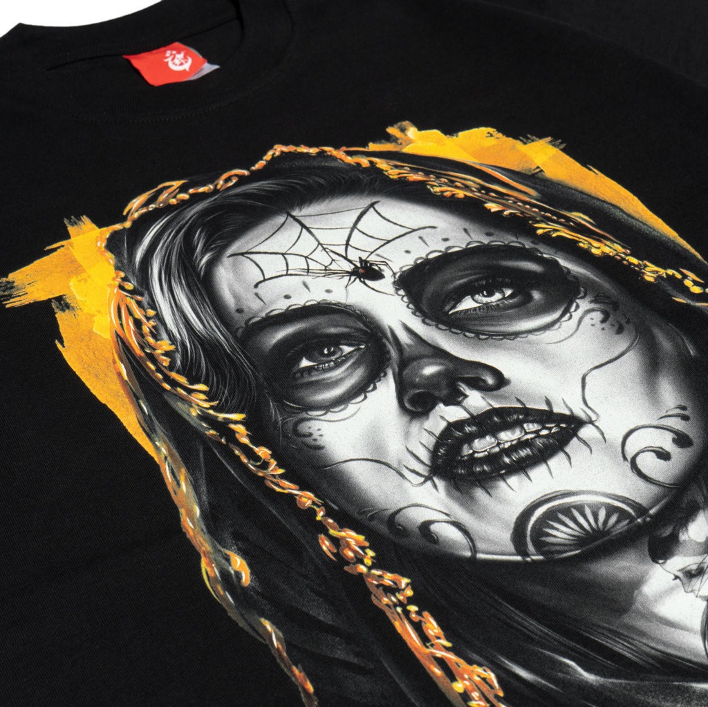 T-SHIRT CROSSOVER SPIDTATS BLACK