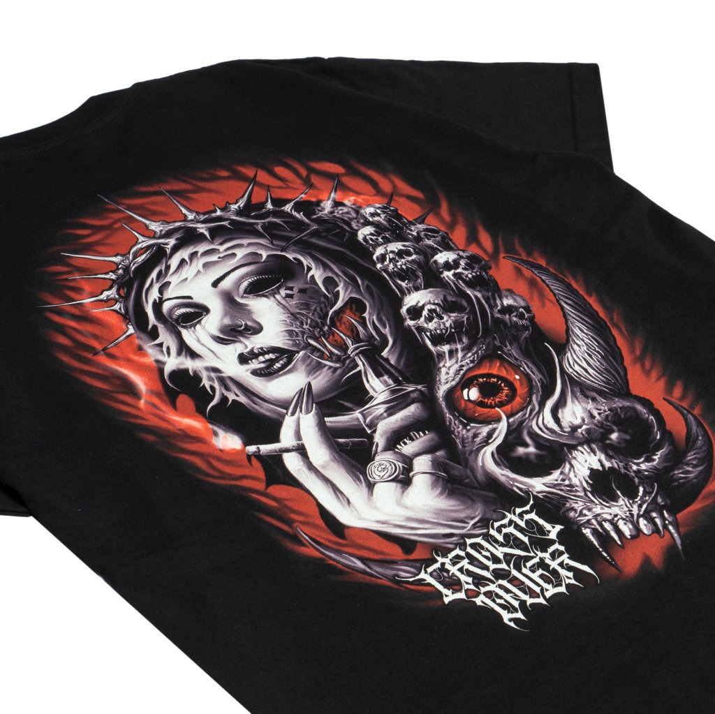 T-SHIRT CROSSOVER BAD DREAM BLACK 
