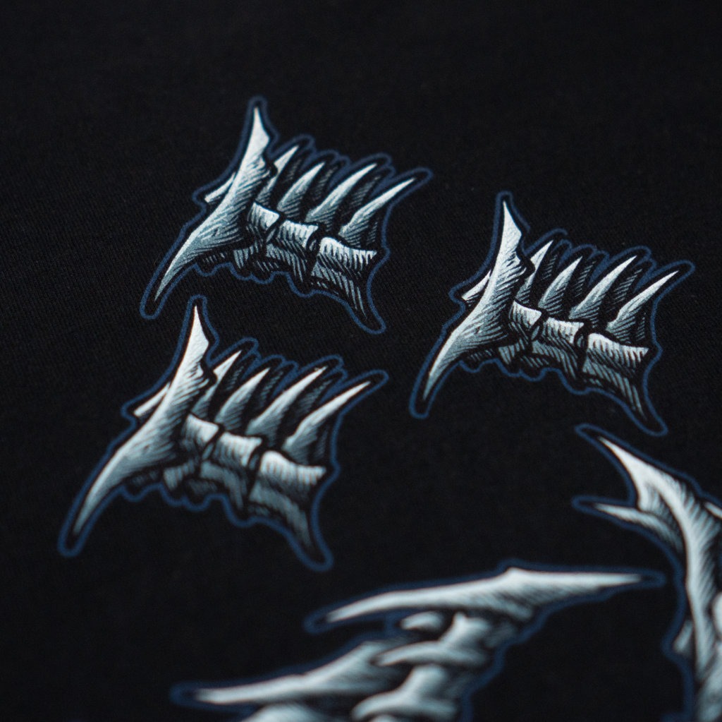 T-SHIRT CROSSOVER BACKBONE BLACK