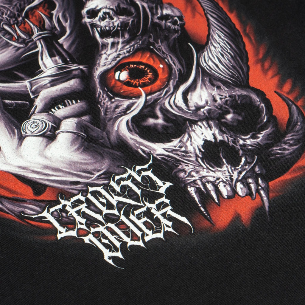 T-SHIRT CROSSOVER BAD DREAM BLACK 