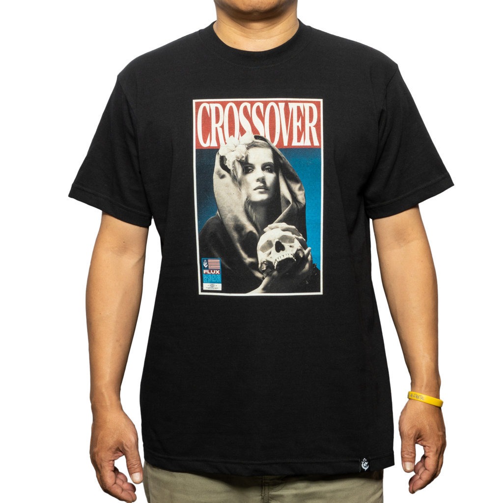 T-SHIRT CROSSOVER FLUX BLACK