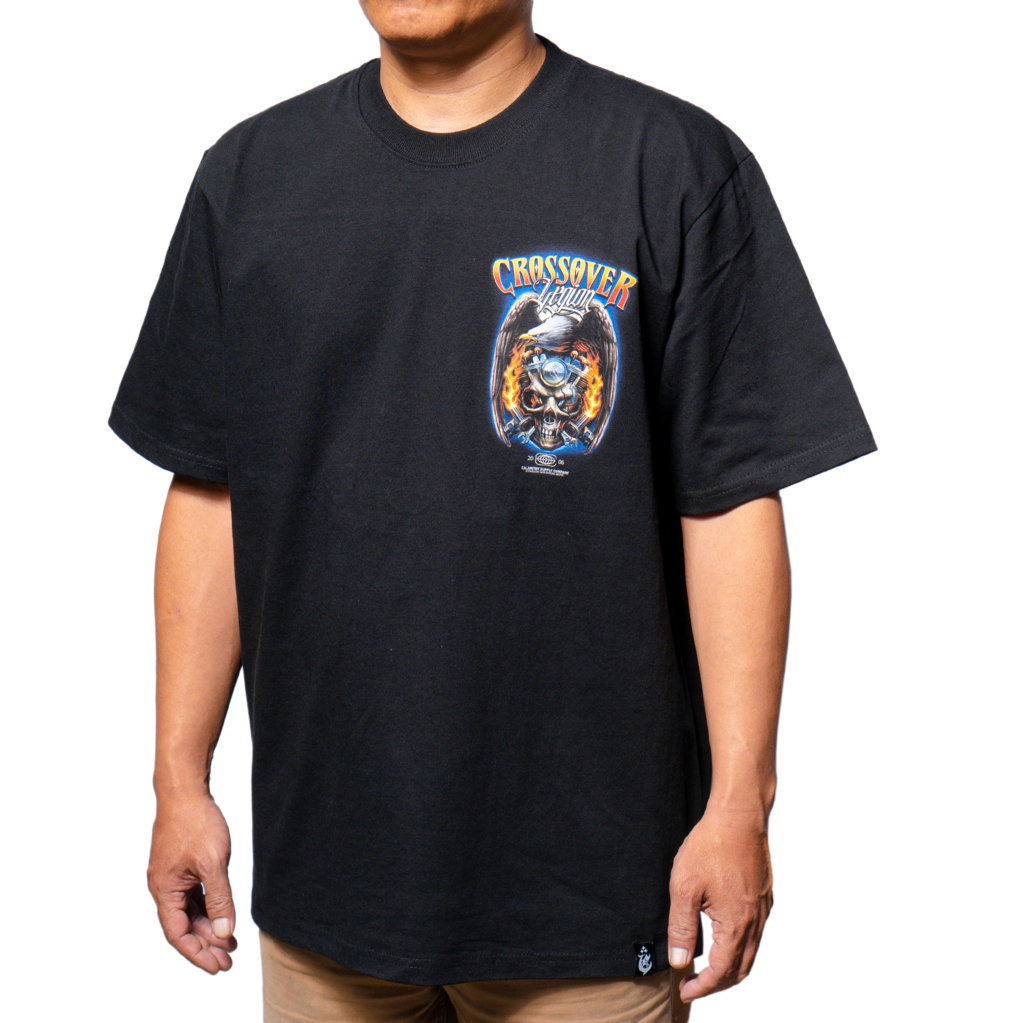 T-SHIRT CROSSOVER VIGLE BLACK