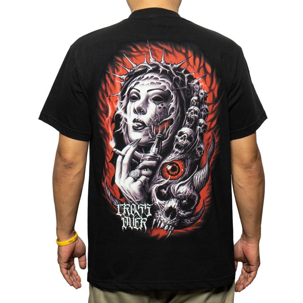 T-SHIRT CROSSOVER BAD DREAM BLACK 