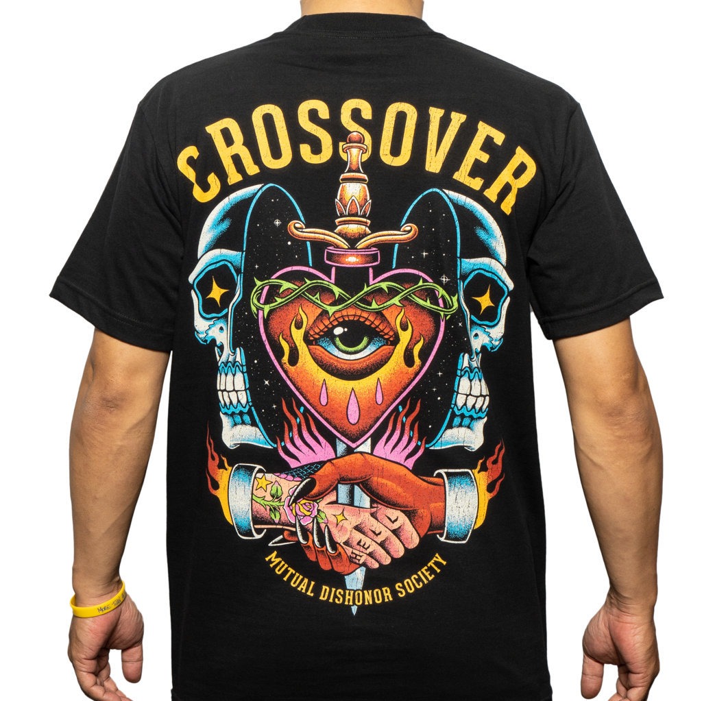 T-SHIRT CROSSOVER DISHONOR BLACK