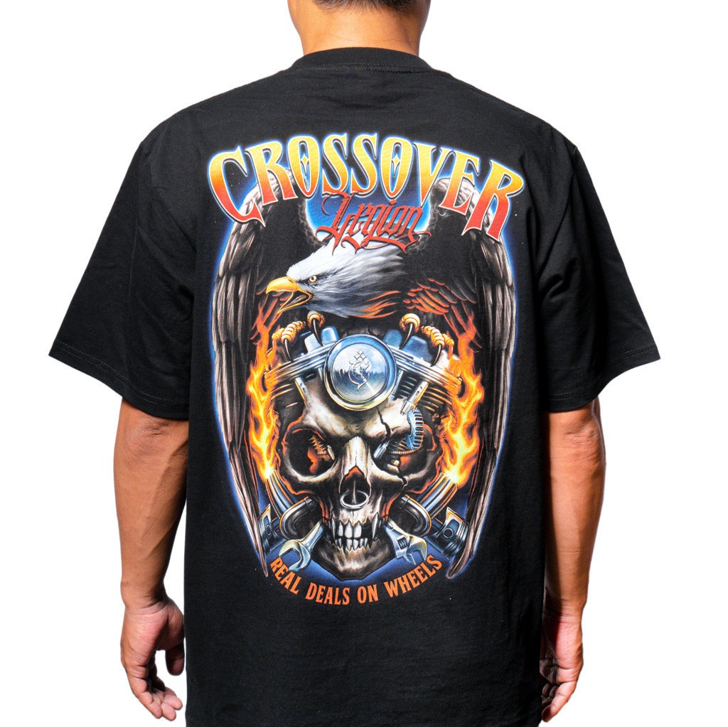 T-SHIRT CROSSOVER VIGLE BLACK