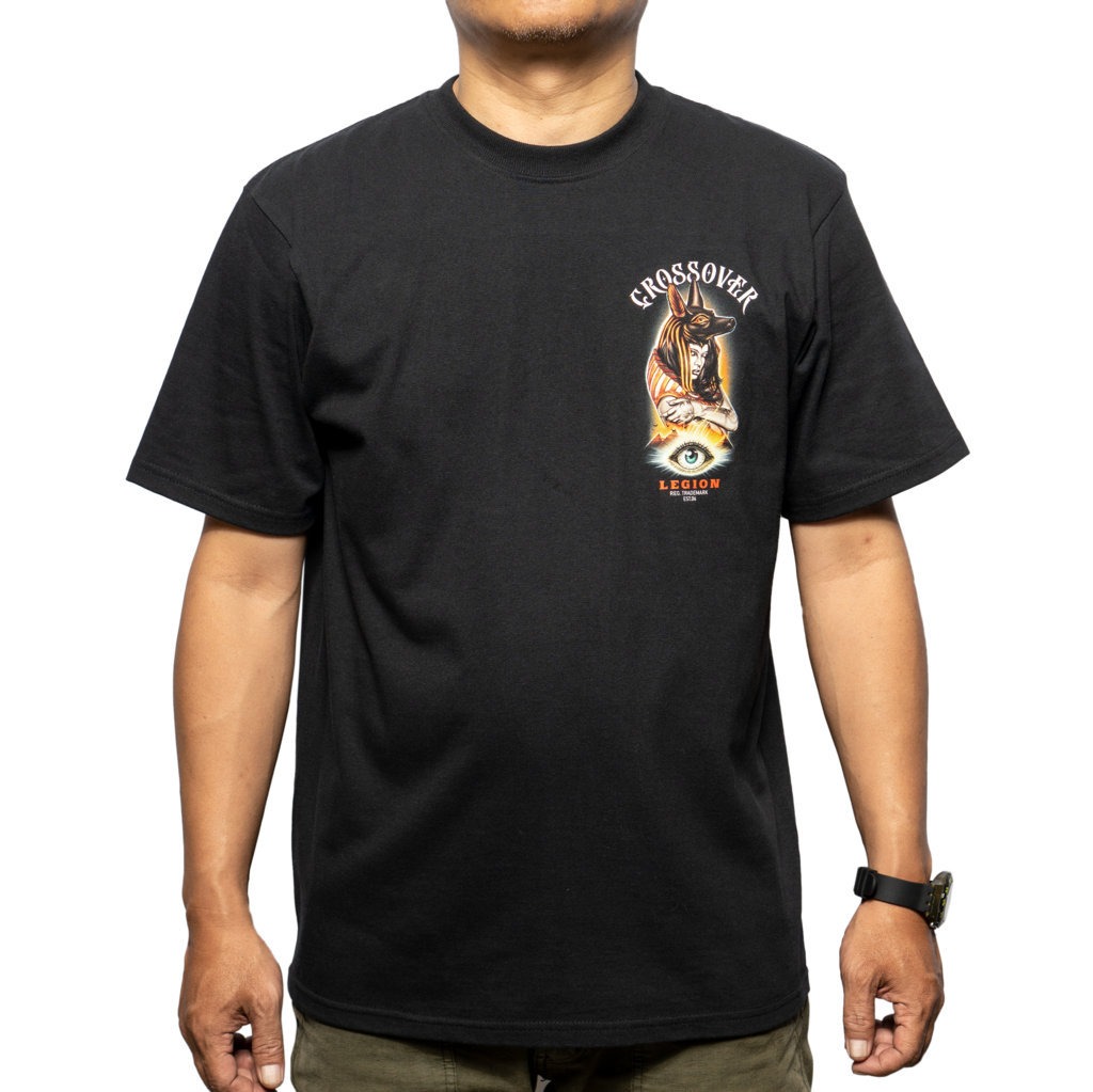 T-SHIRT CROSSOVER ANUBIS BLACK