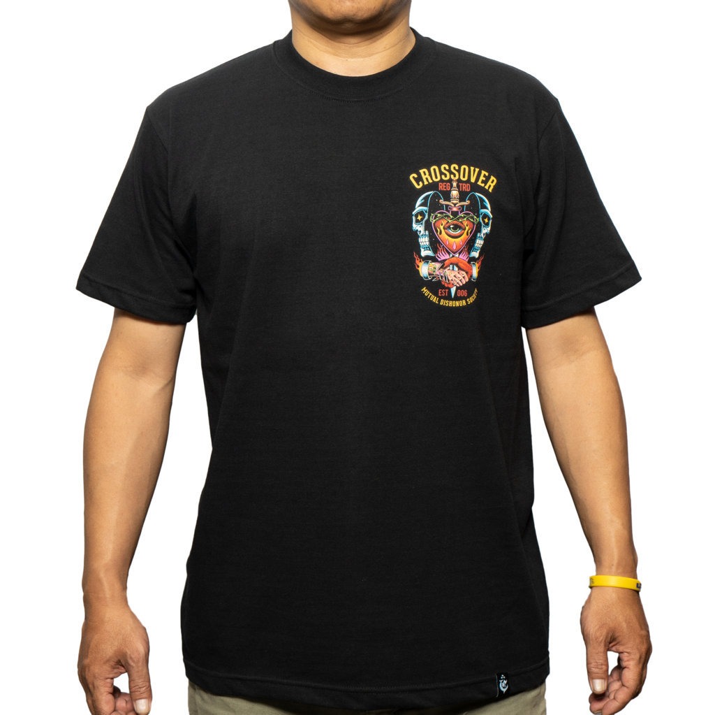 T-SHIRT CROSSOVER DISHONOR BLACK