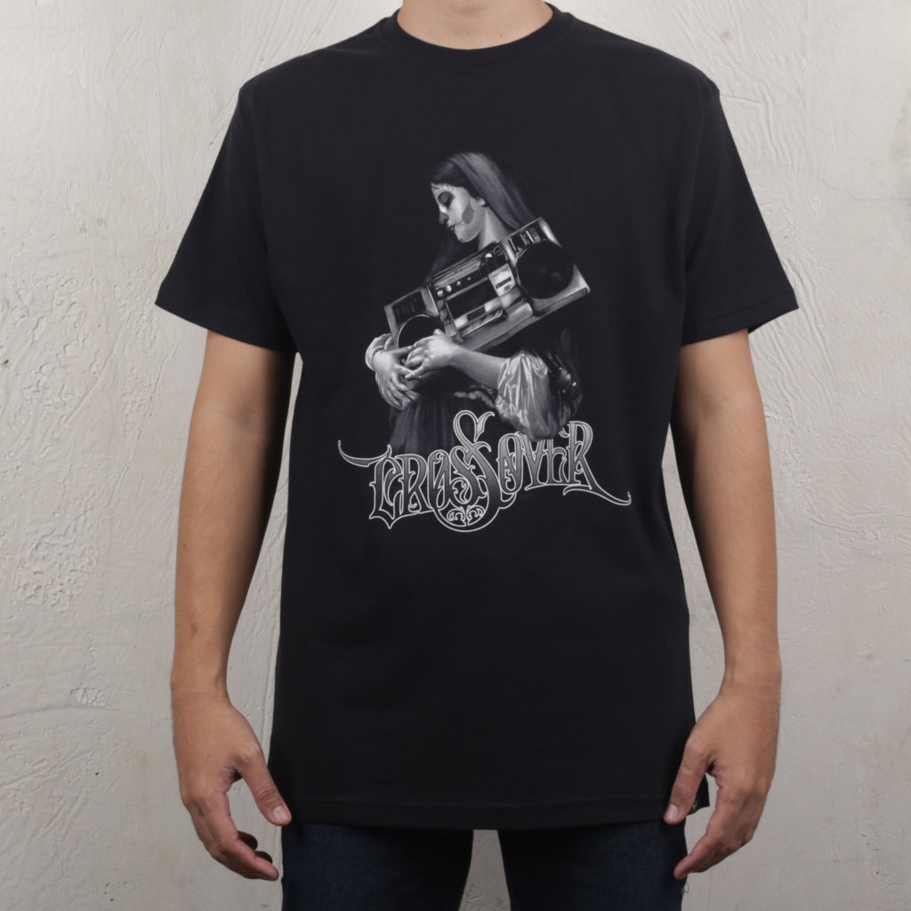 TSHIRT CROSSOVERBDG BMBXMRY BLACK