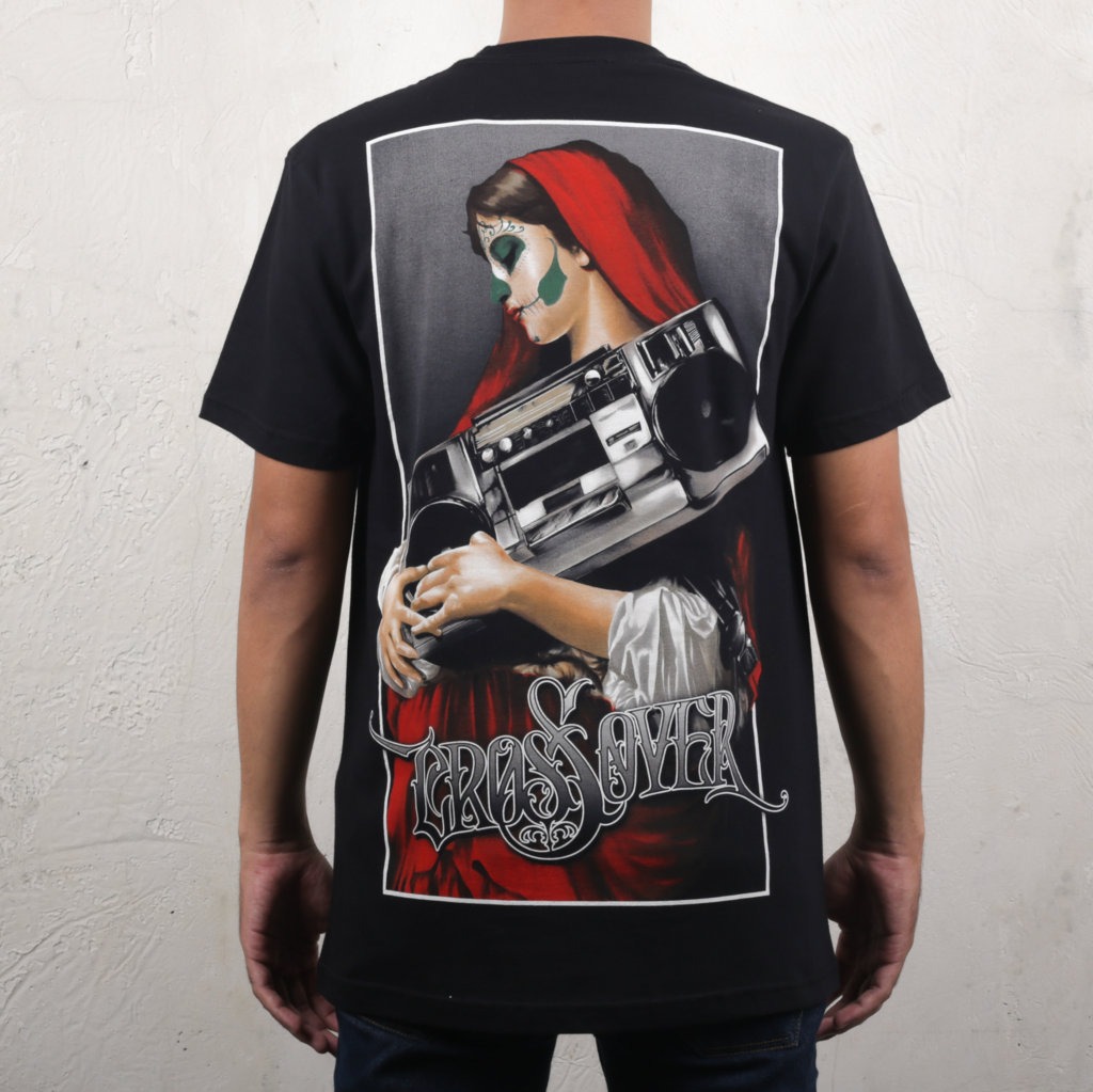 TSHIRT CROSSOVERBDG BMBXMRY BLACK