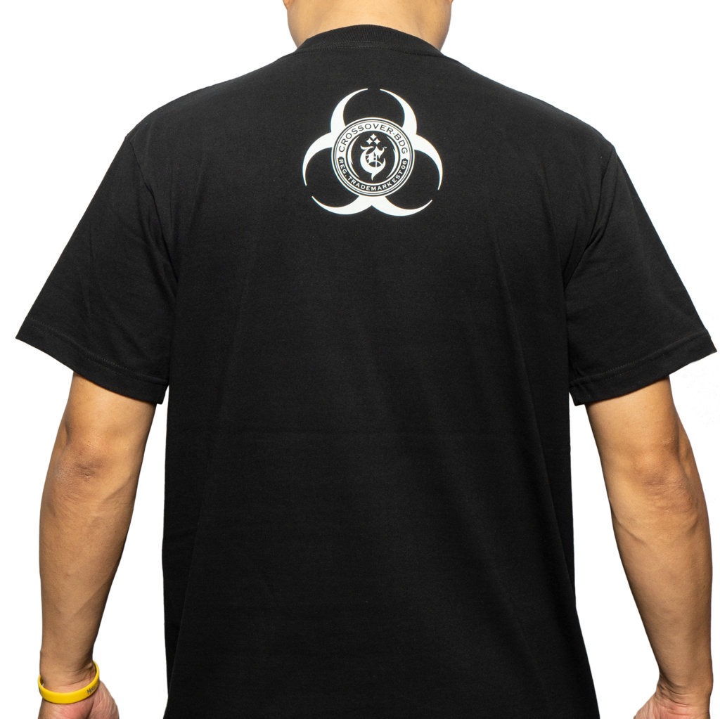 T-SHIRT CROSSOVER “BIOHAZ" BLACK