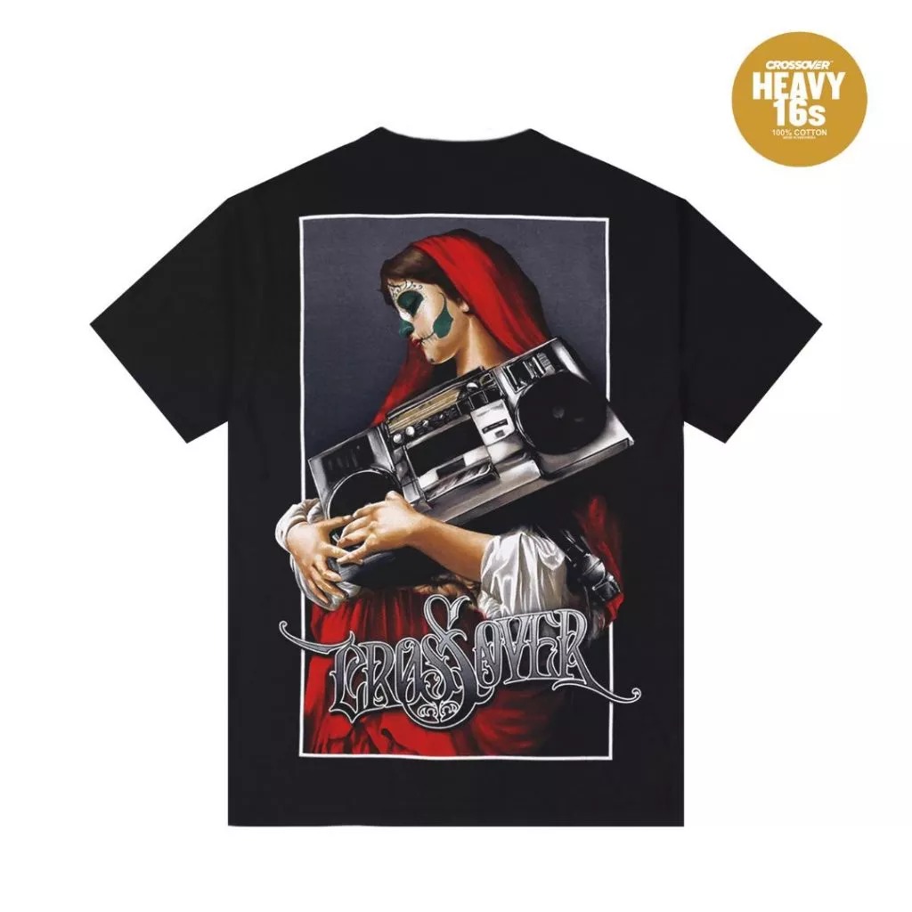 TSHIRT CROSSOVERBDG BMBXMRY BLACK