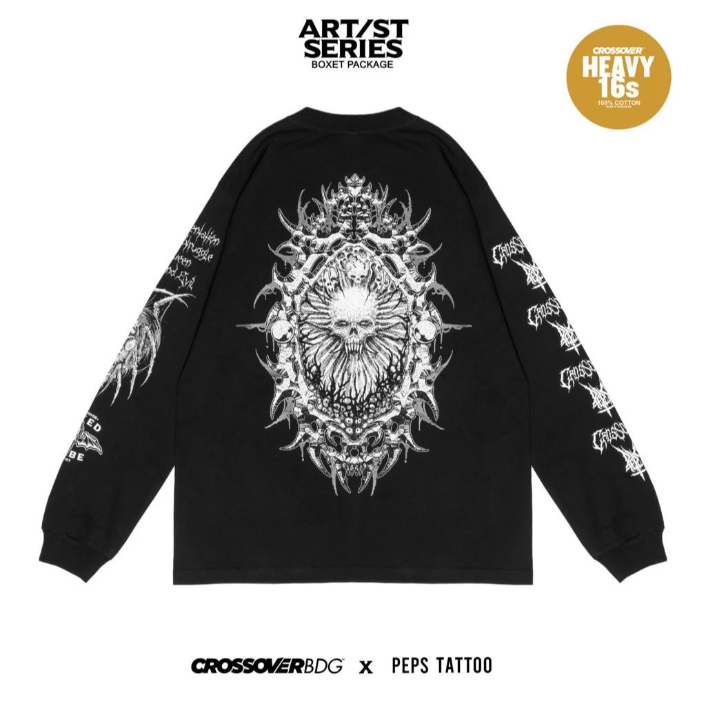 GRAPHIC TEES ARTIST SERIES/INKED TRIBE CROSSOVERBDG x PEEPS