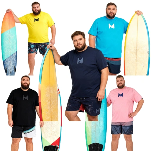 Hallodo Surf Tshirt Icon Bigsize Original - Kaos Pria Jumbo Size Branded