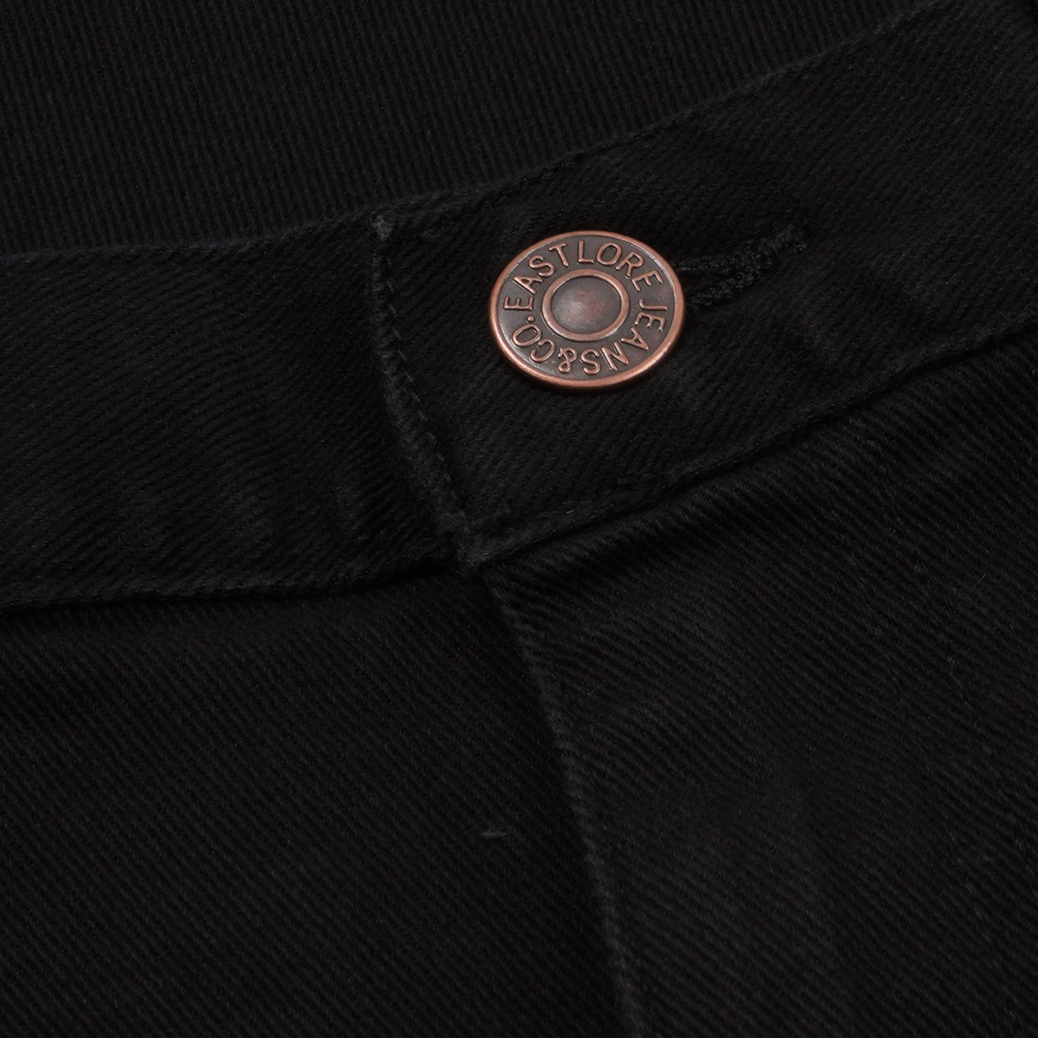 Men Black Jeans Eastlore Slim Straight Bigsize 100% Original - Celana Denim Hitam Pria Jumbo Size