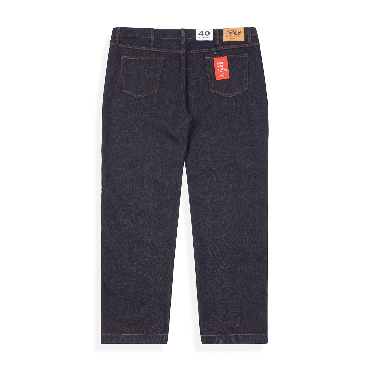 Jeans Bigsize Eastlore Dark Indigo Bigsize Original - Celana Denim Navy Pria Jumbo Size