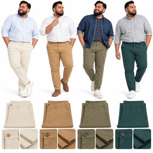 Men Chinos Slim Pant Bigsize Original - Celana Chino Jumbo Size