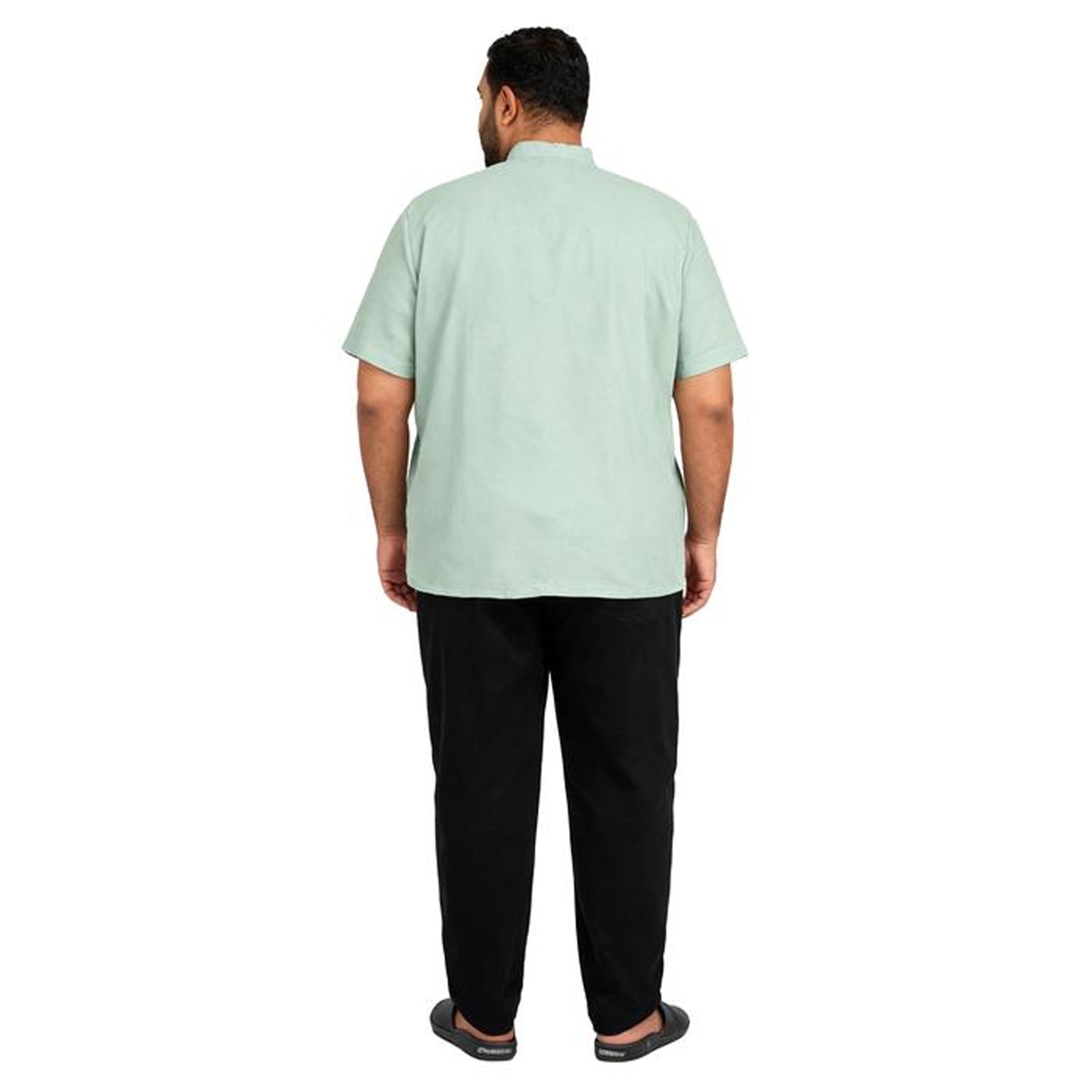 Eastlore Kemeja Koko Linen Casual Shirt Bigsize Original - Baju Muslim Pria Jumbo Size