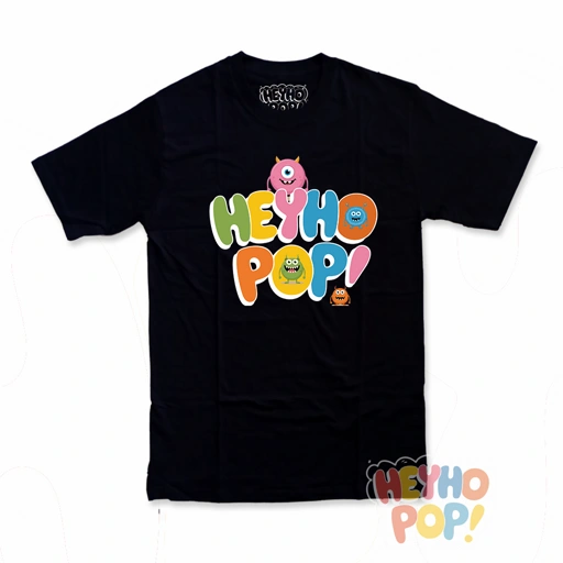 Image of Heyho Pop! Tshirt Black 006