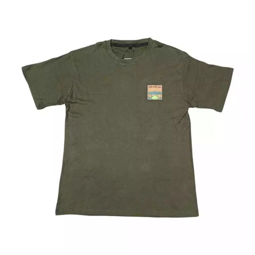 Image of MULES T-SHIRT CHILL WITH YOU GREEN ARMY