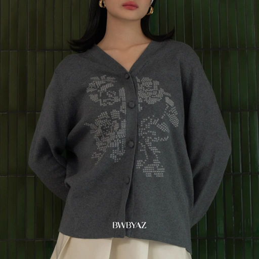 BWBYAZ - Rosetta Knit Cardigan (READY STOCK)