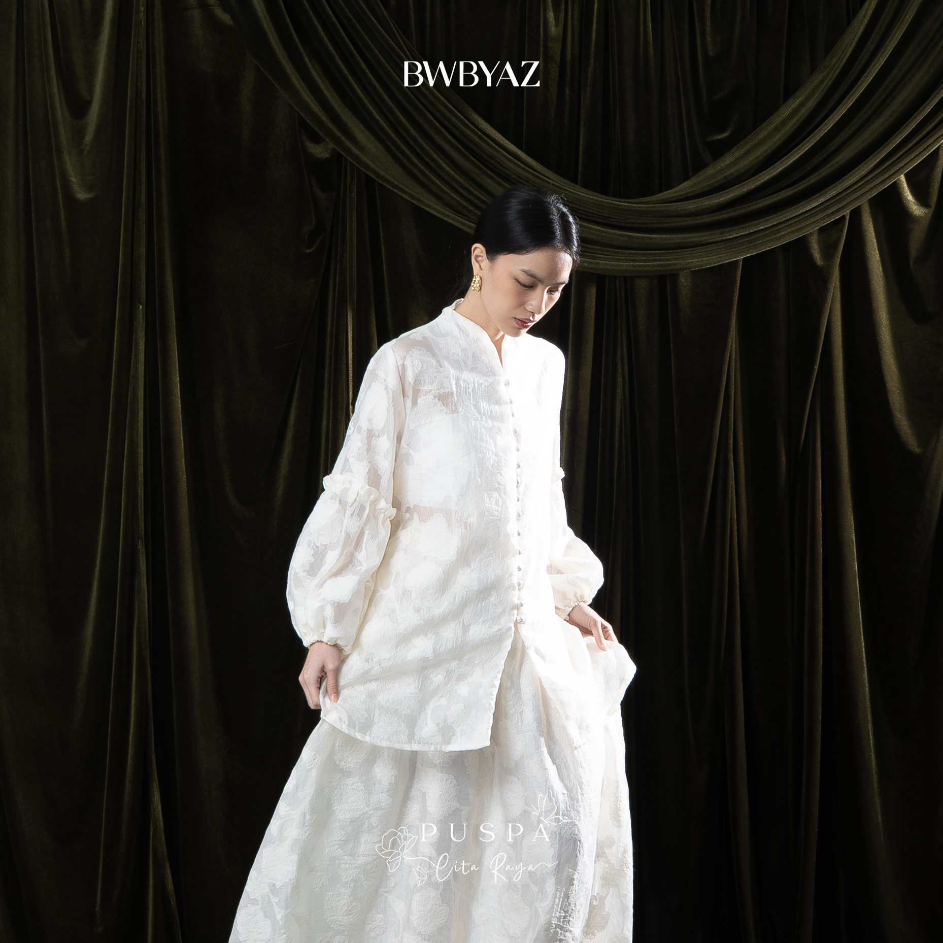 BWBYAZ - PUSPA CITA RAYA - Nona Raya Lace Tunic (READY STOCK)