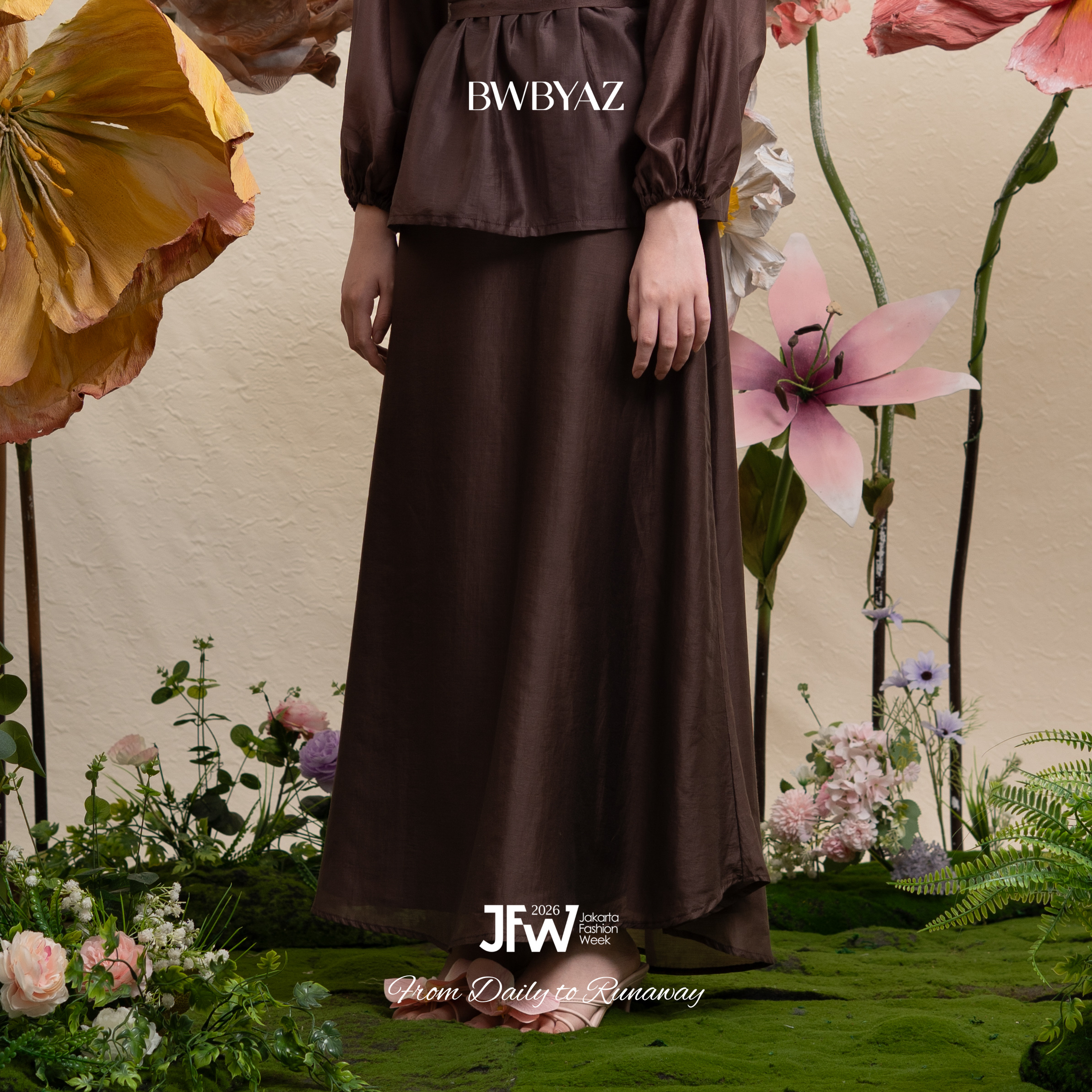 BWBYAZ JFW COLLECTION - Eloir Sheer Skirt (READY STOCK)