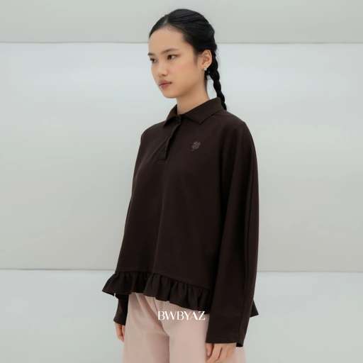 Image of BWBYAZ - Senna Longsleeve Polo Shirt