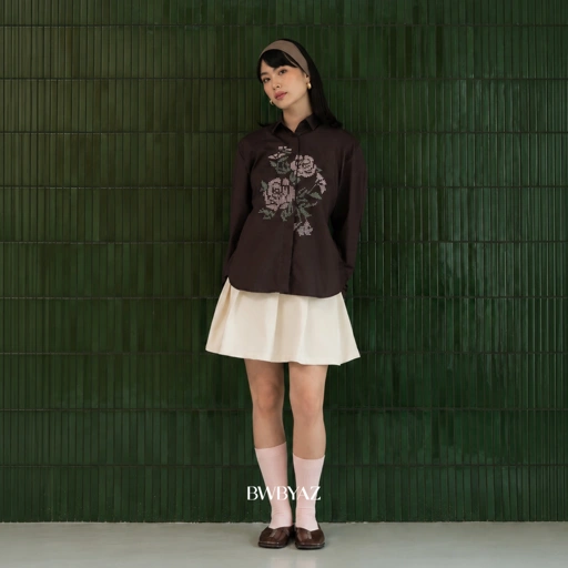 Image of BWBYAZ - Varette Embroidery Shirt.