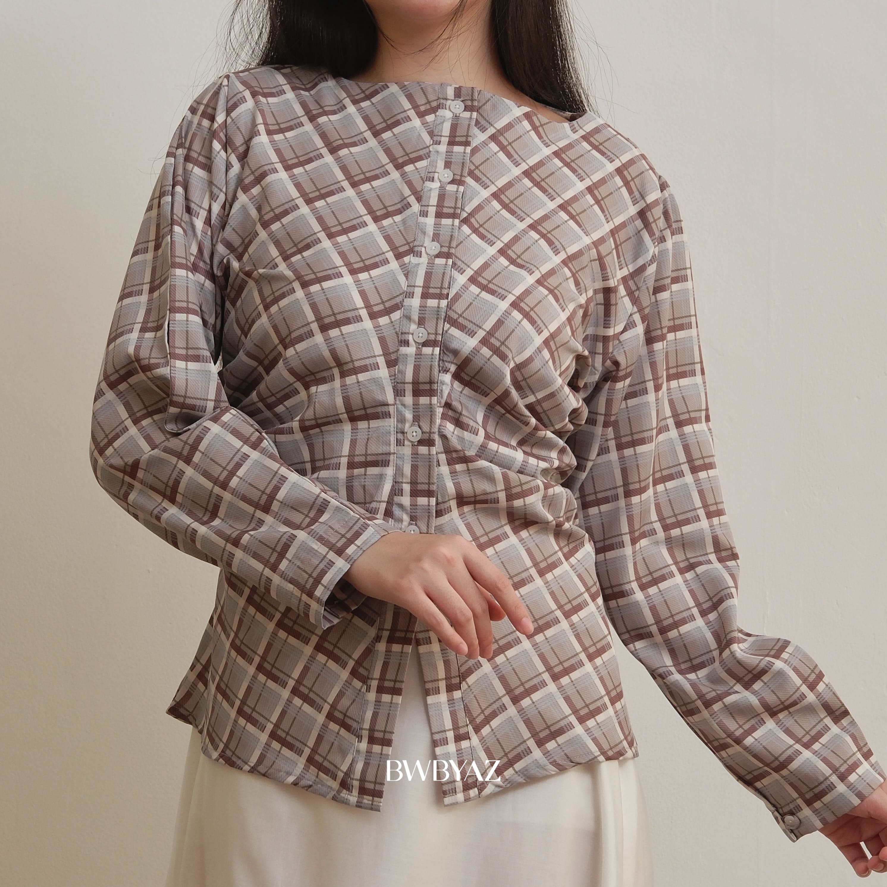 BWBYAZ - Veyra Shirred Shirt