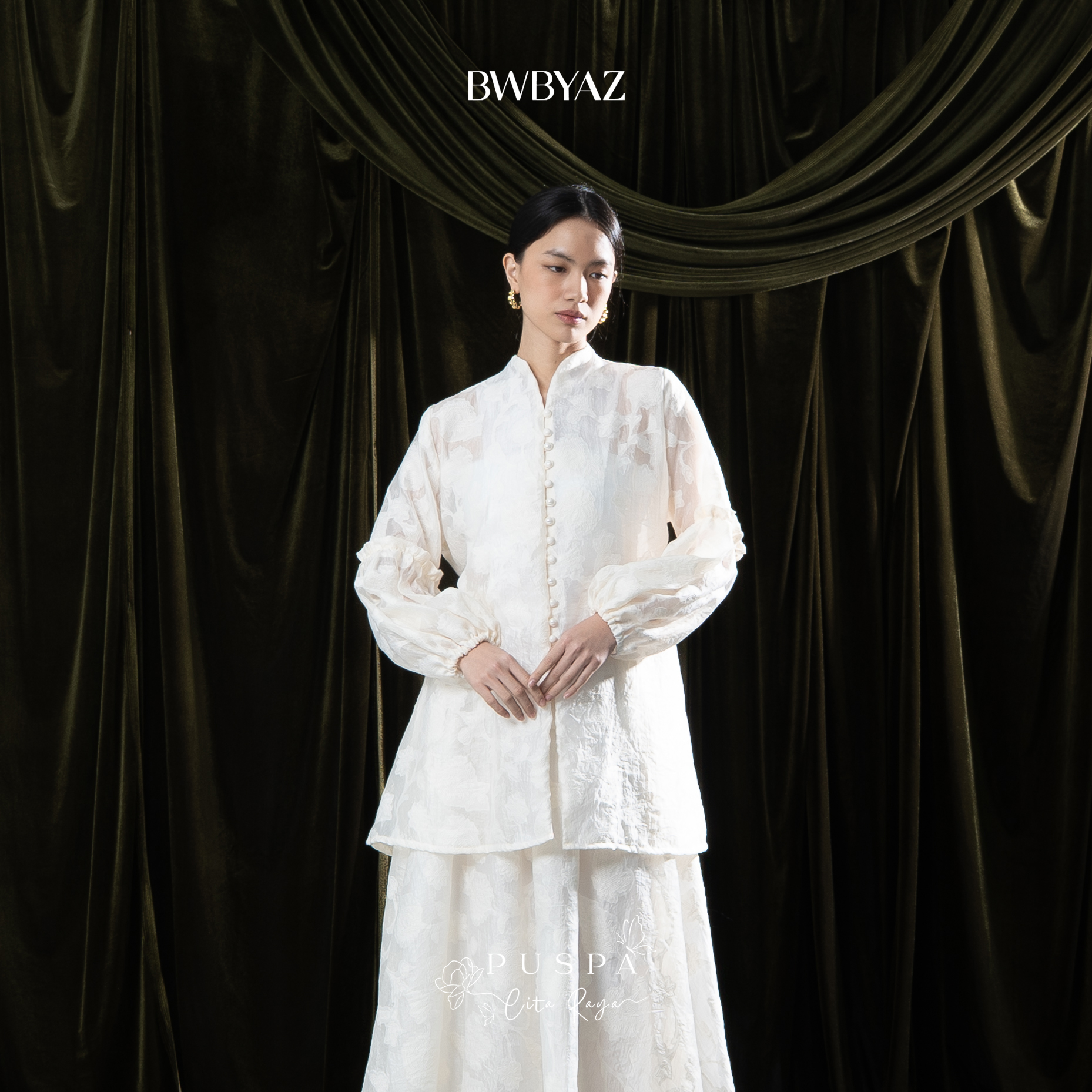 BWBYAZ - PUSPA CITA RAYA - Nona Raya Lace Tunic (READY STOCK)