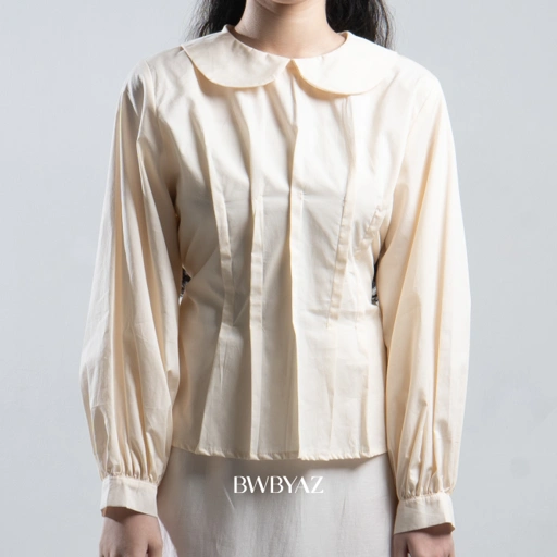 Image of BWBYAZ - AVELINE PLEATED TOP (READY STOCK)