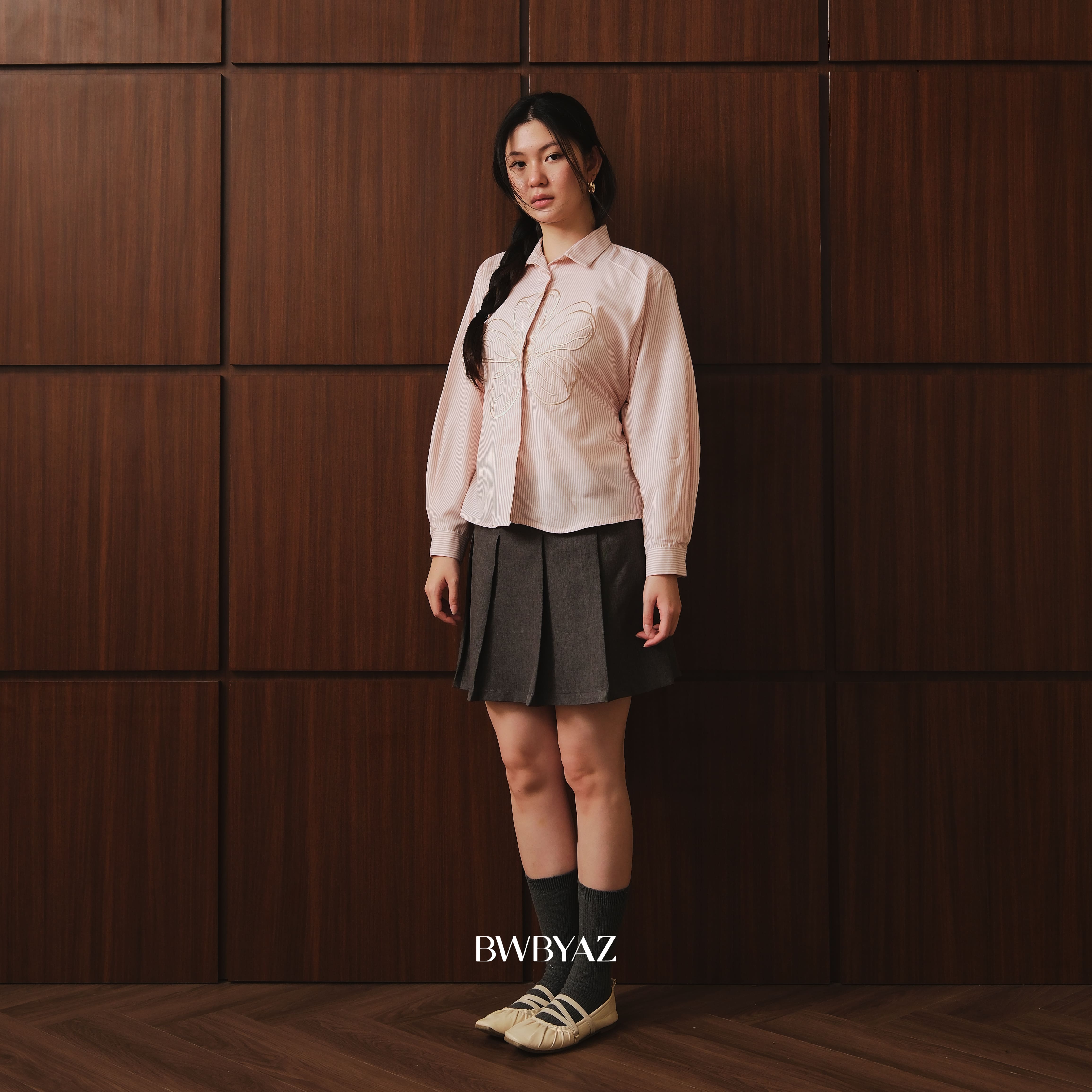 BWBYAZ - Sasmita Blooming Shirt (READY STOCK)