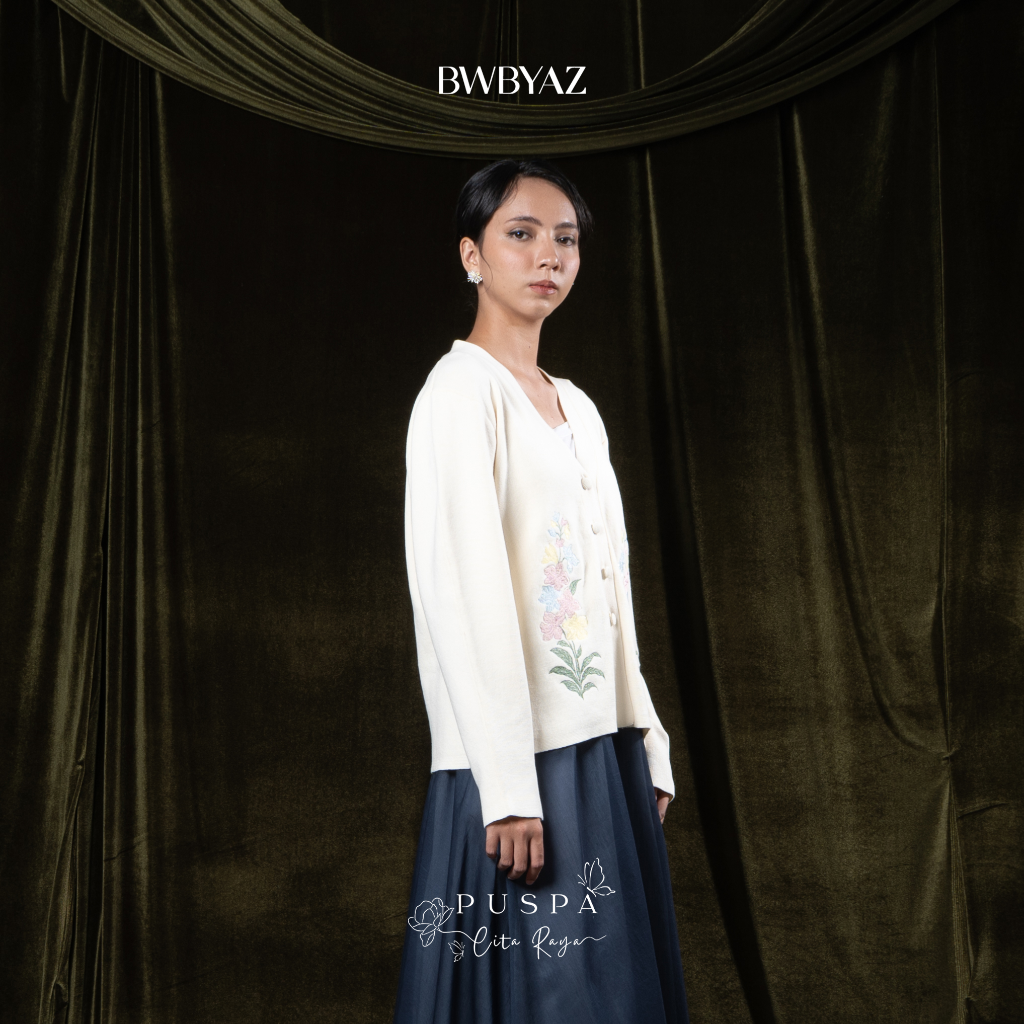 BWBYAZ - PUSPA CITA RAYA - Arumaya Embroidery Knit (READY STOCK)