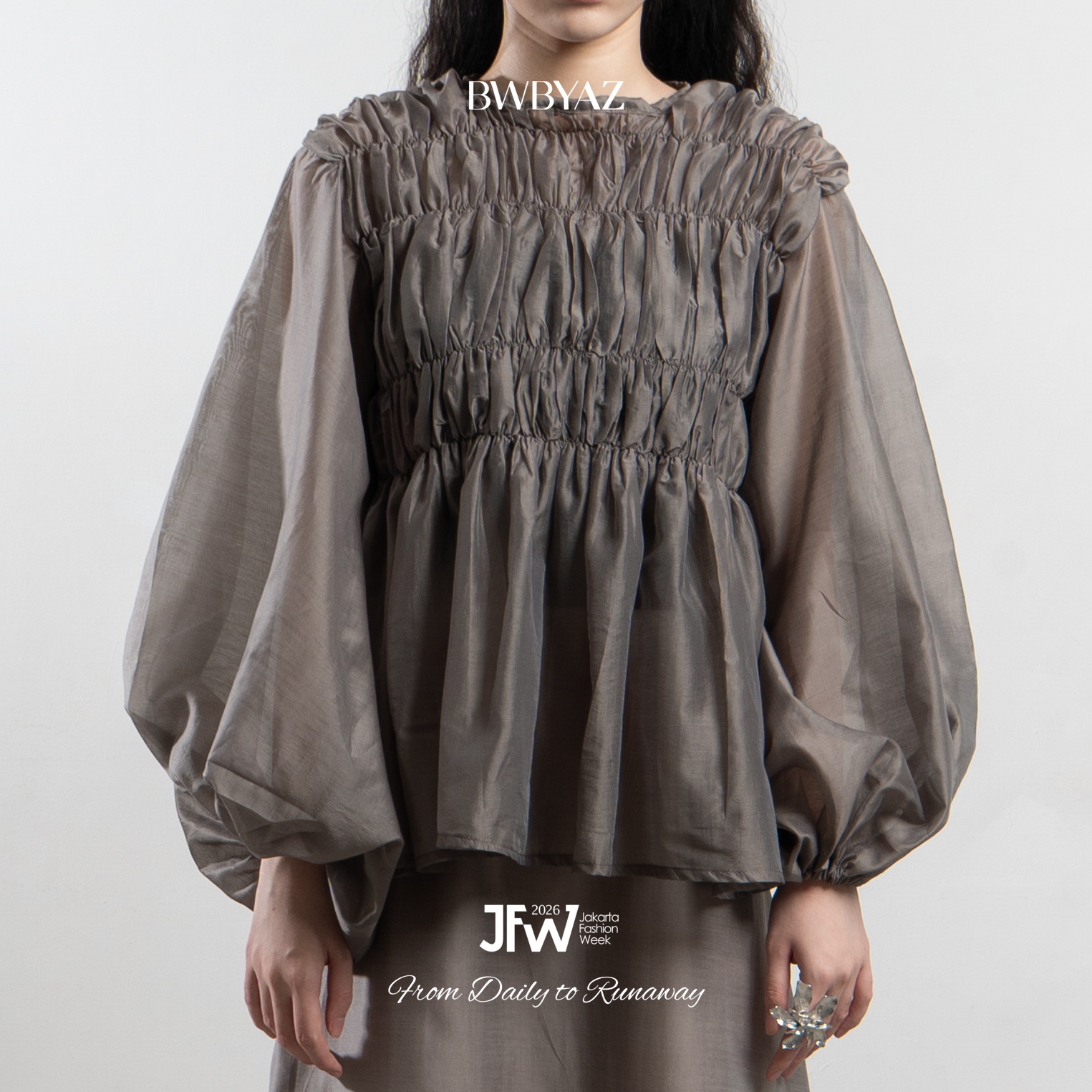 BWBYAZ JFW COLLECTION - Solene Shirred Blouse