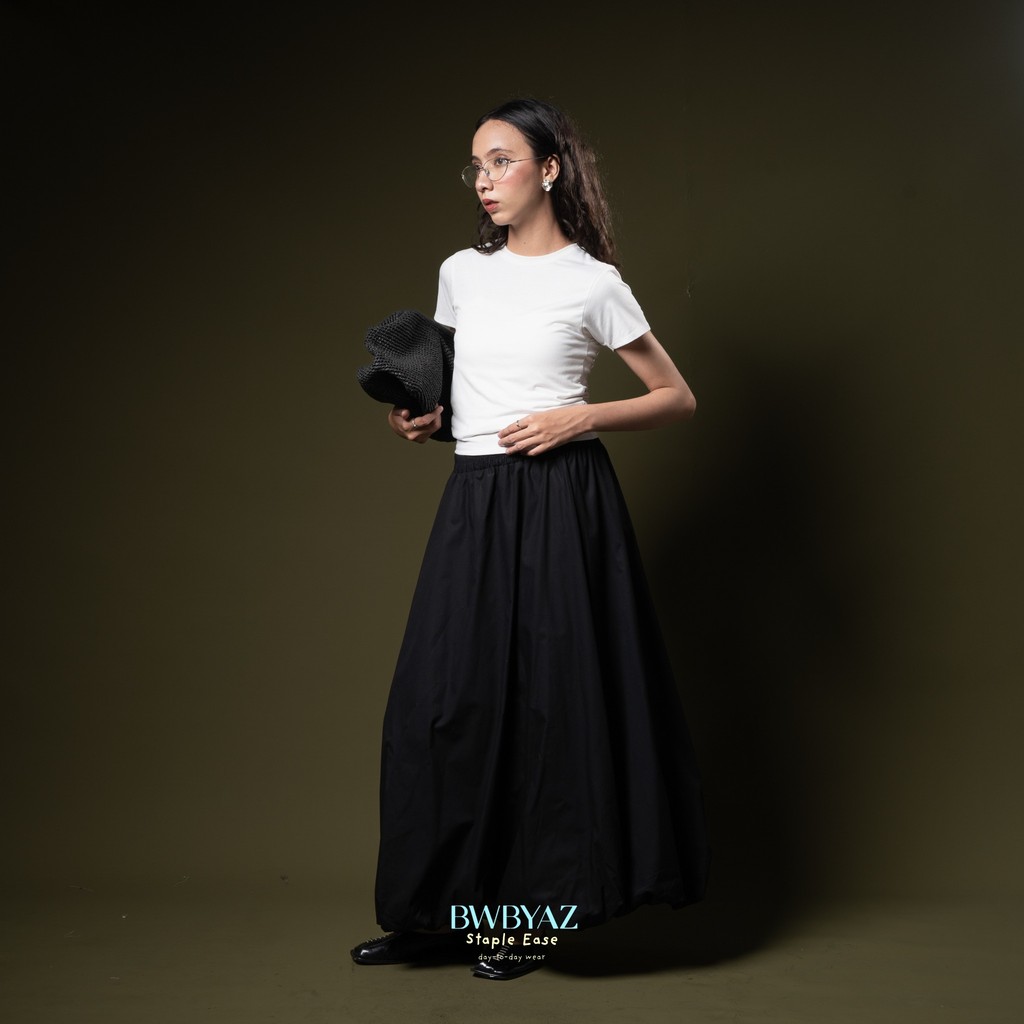 BWBYAZ STAPLE EASE - Leona Baloon Skirt (Long)